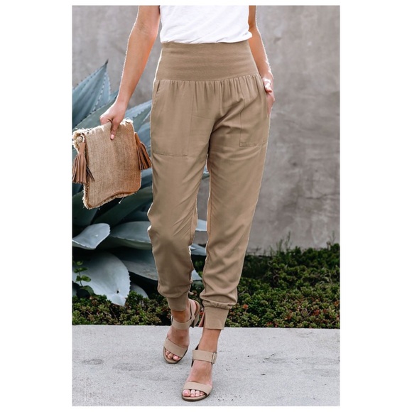 Casual Highwaist - Khaki - Picture 2 of 5